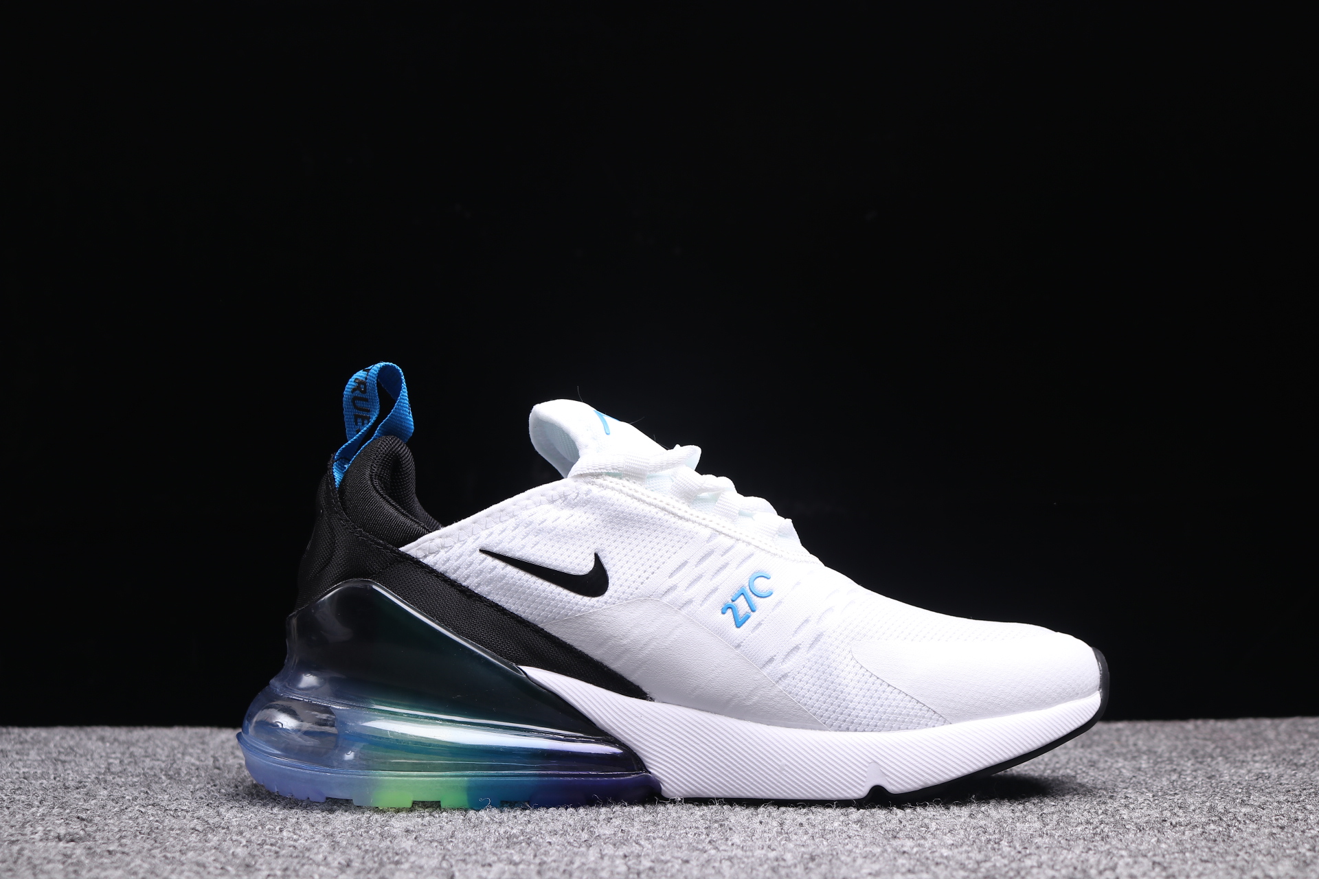 Supreme x Nike Air Max 270 White Black Blue Shoes